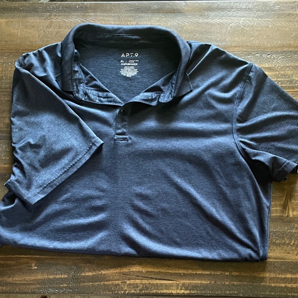 Apt. 9 Men's Deep Blue Polo Shirt